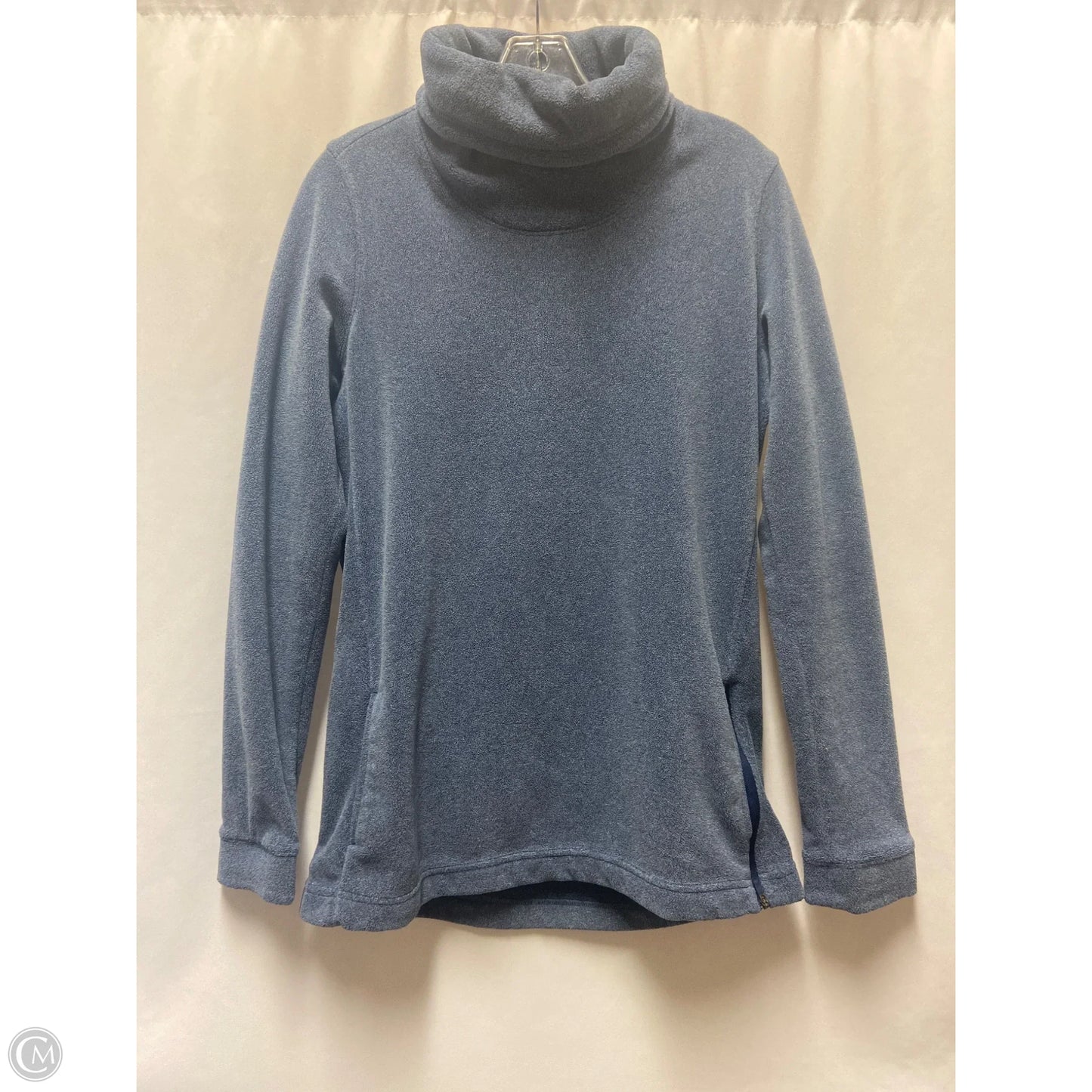 Sweatshirt Collar By Nike In Blue, Size: M