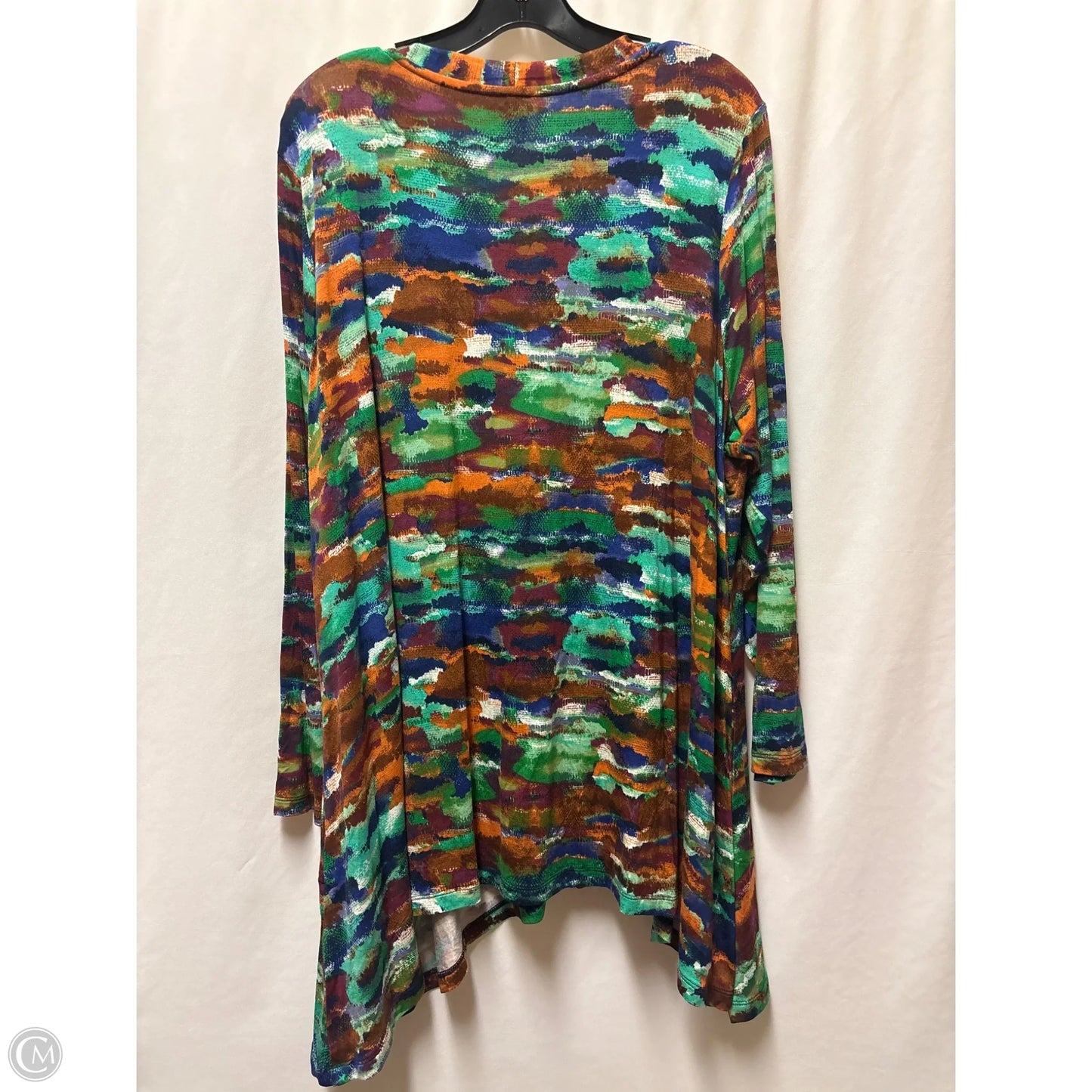 Top Long Sleeve By Logo In Copper, Size: 3x