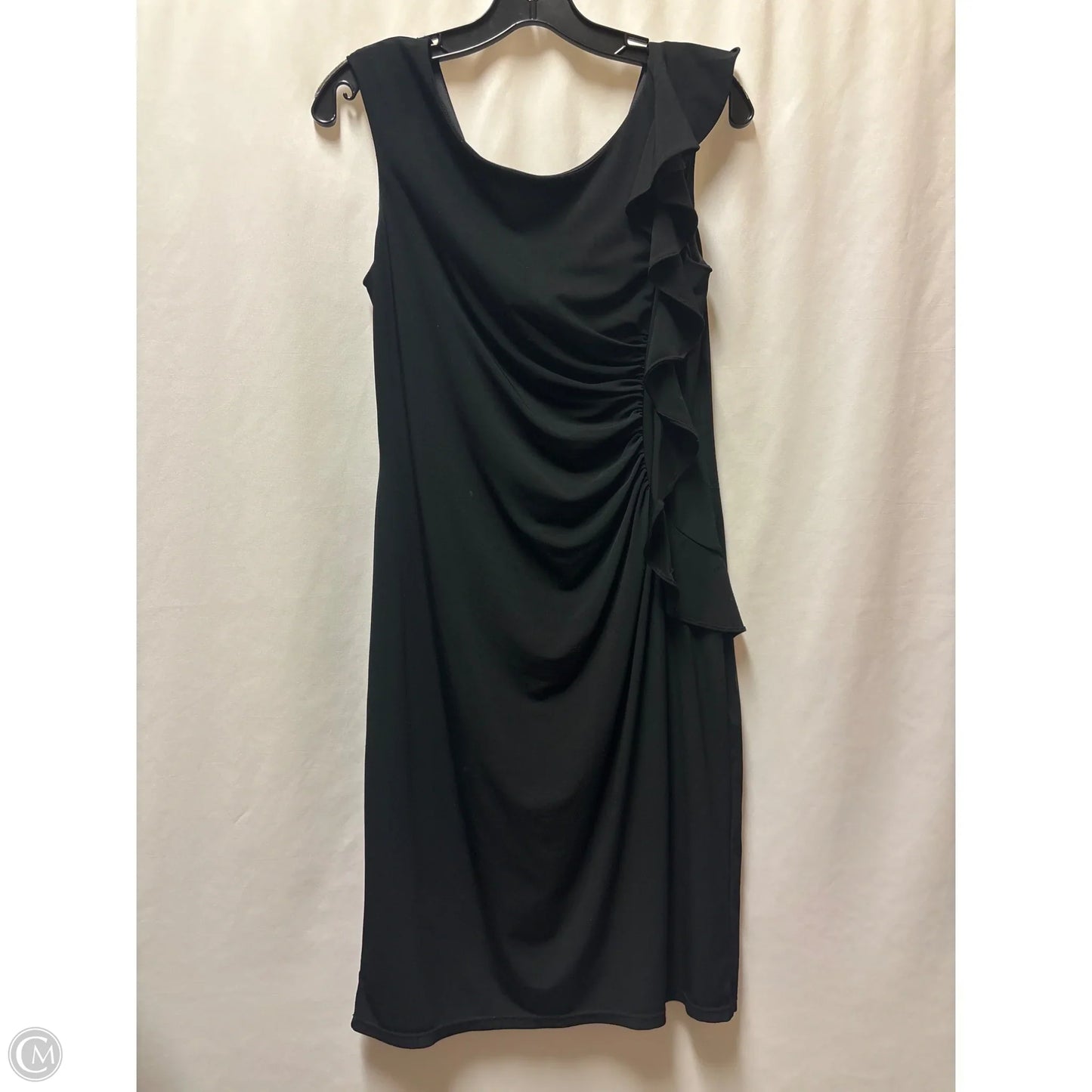 Dress Casual Midi By White House Black Market In Black, Size: M