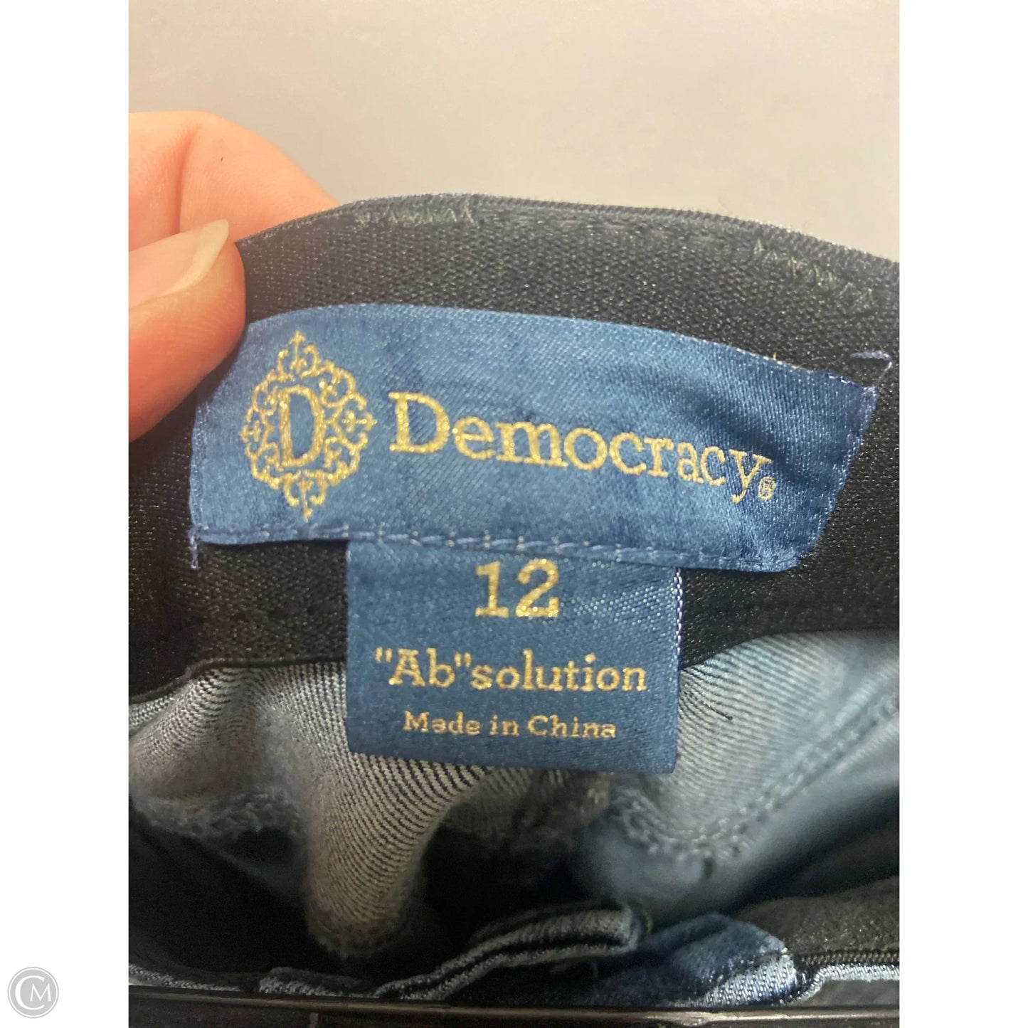 Jeans Straight By Democracy In Blue Denim, Size: 12
