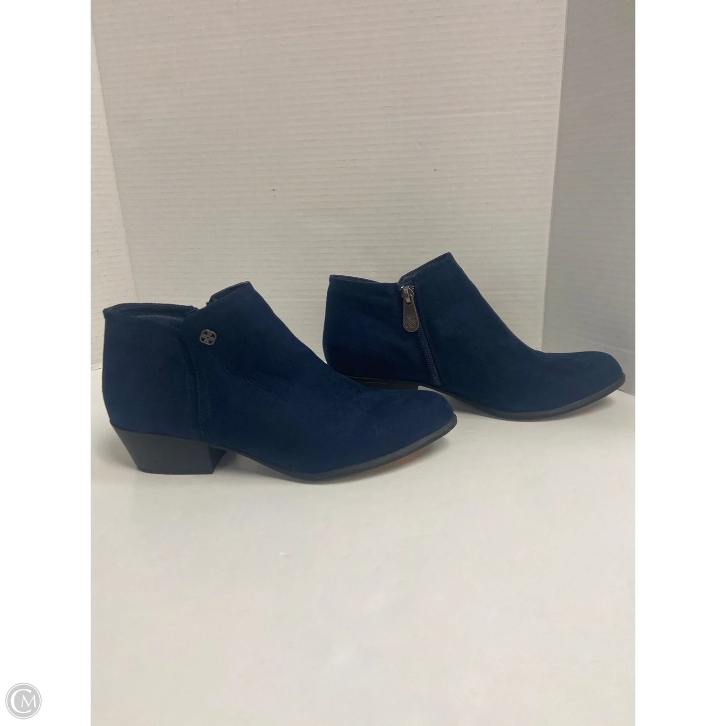 Boots Ankle Heels By Daisy Fuentes In Navy, Size: 7.5