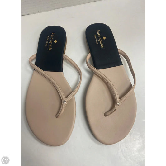 Sandals Designer By Kate Spade In Black & Tan, Size: 9