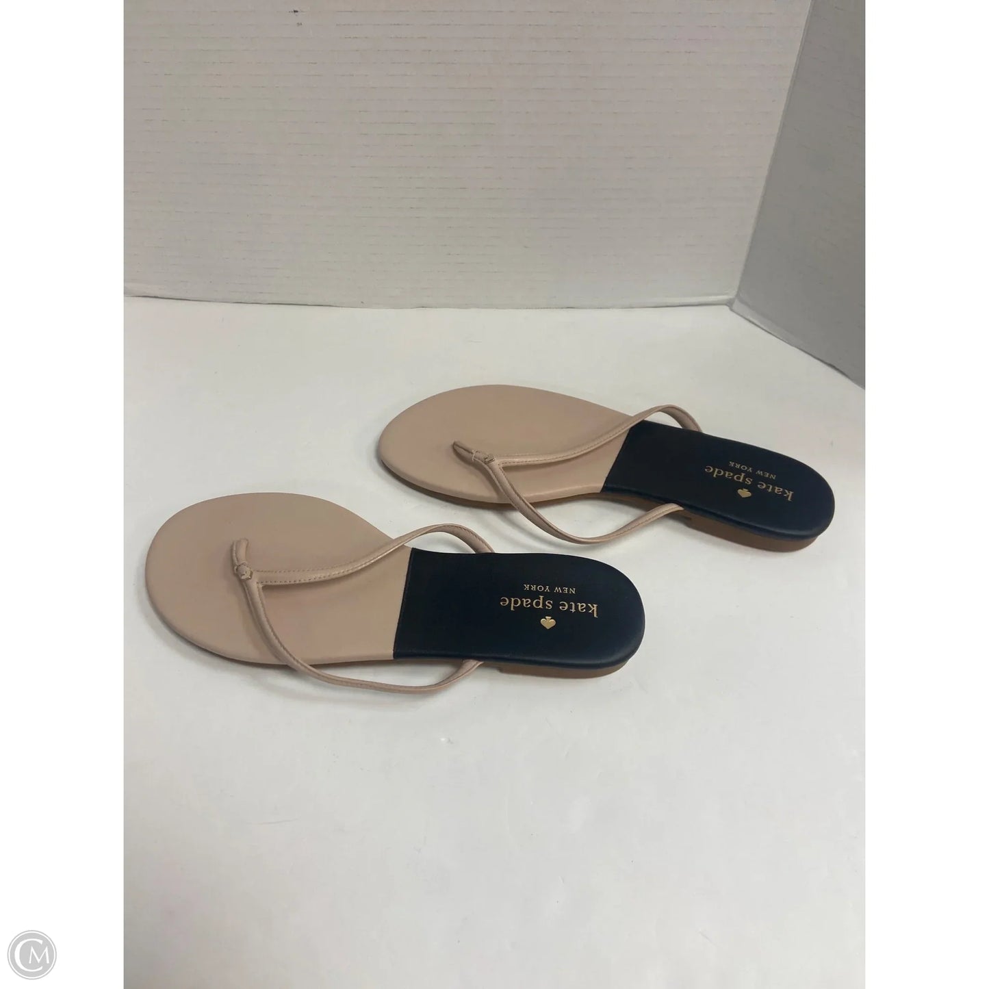 Sandals Designer By Kate Spade In Black & Tan, Size: 9