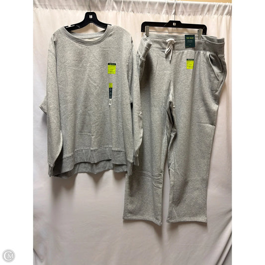 Athletic Pants 2pc By Tek Gear In Grey, Size: 3x