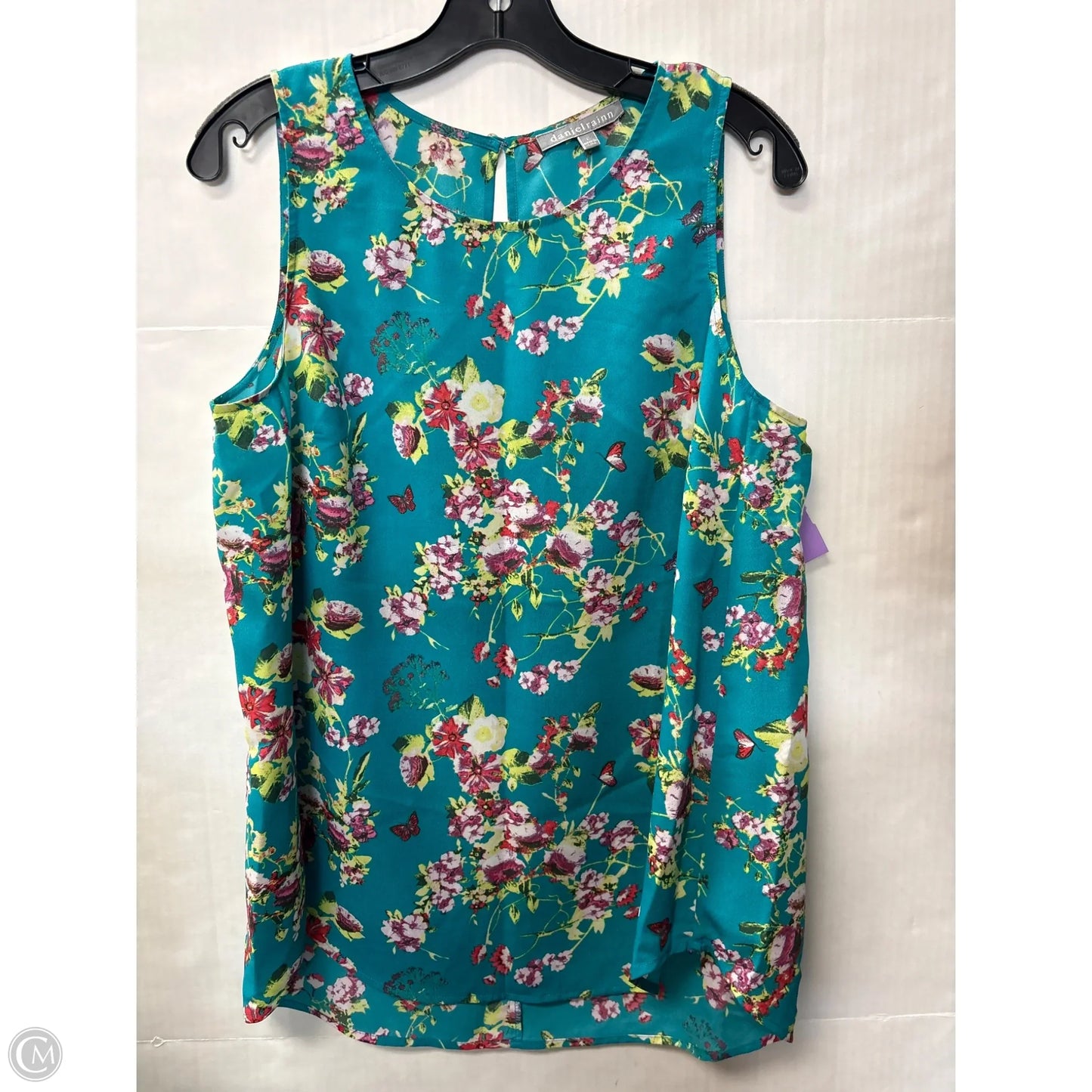 Top Sleeveless By Daniel Rainn In Aqua, Size: L
