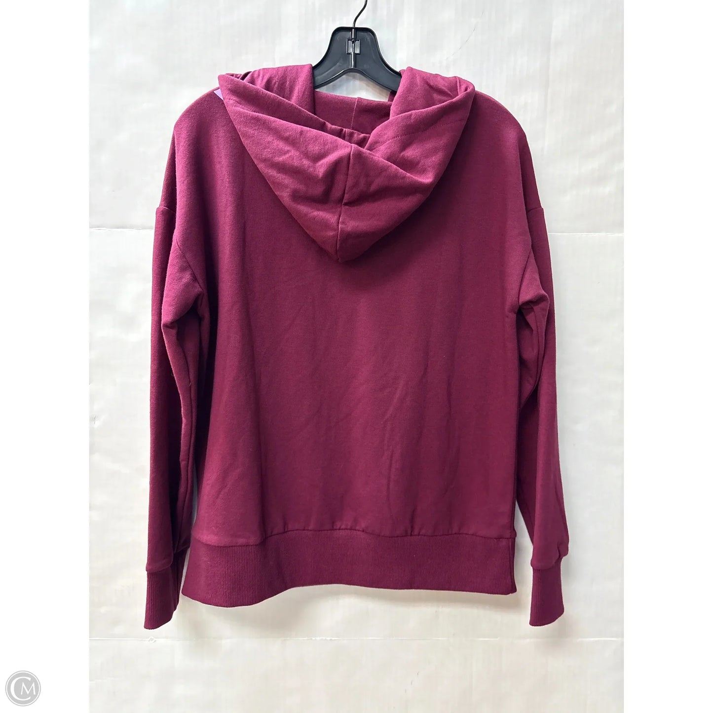 Sweatshirt Hoodie By Time And Tru In Maroon, Size: M