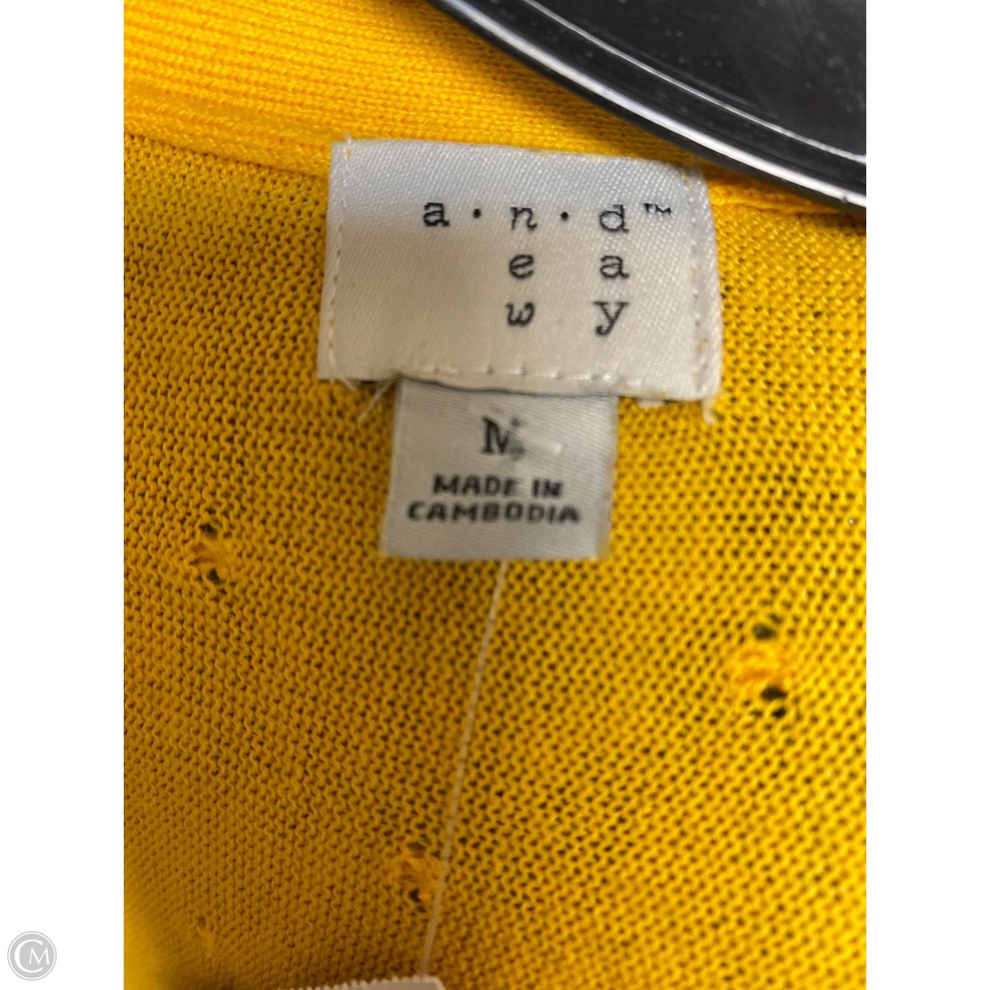 Cardigan By A New Day In Yellow, Size: M