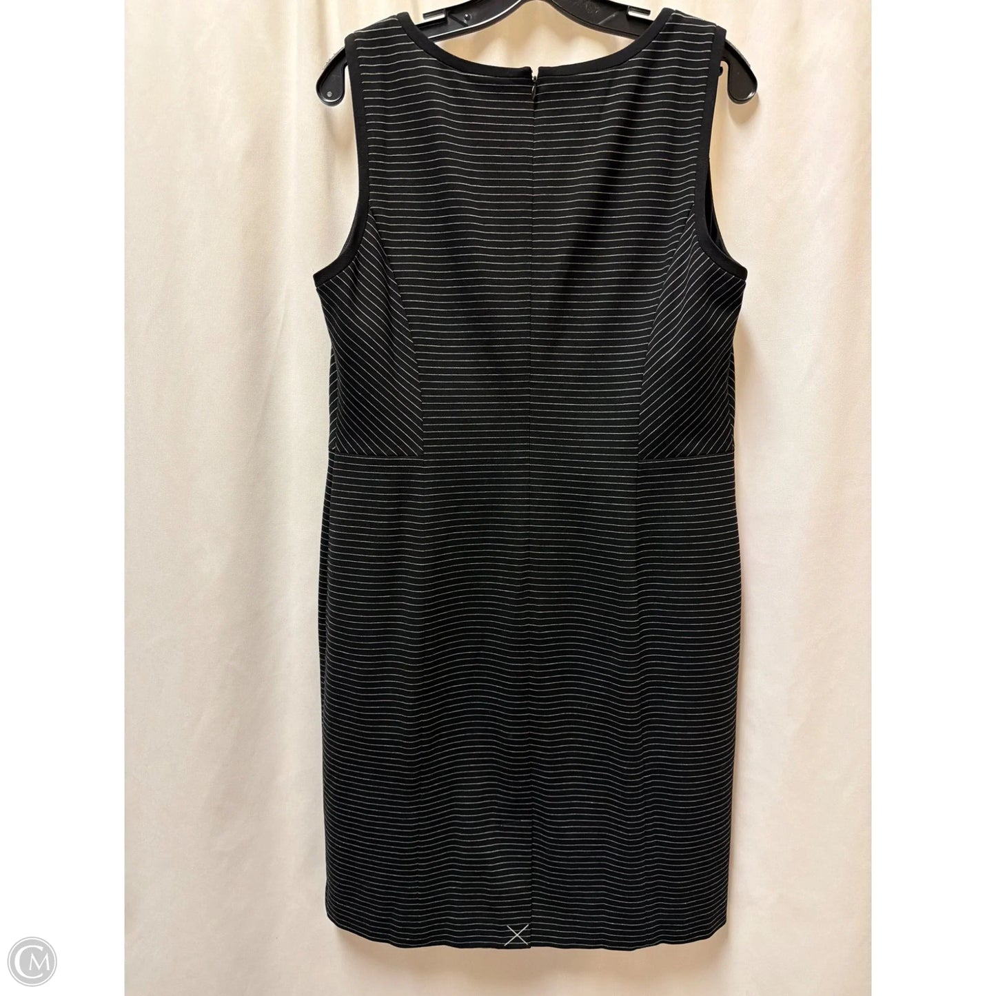 Dress Casual Midi By Talbots In Black, Size: L