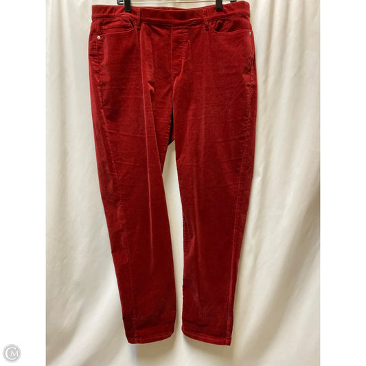 Pants Corduroy By J. Jill In Red, Size: 16