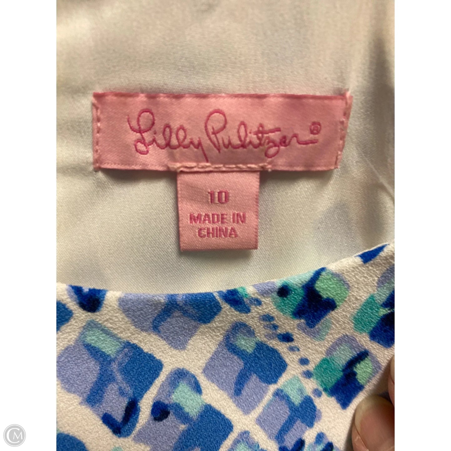 Dress Designer By Lilly Pulitzer In Blue, Size: 10