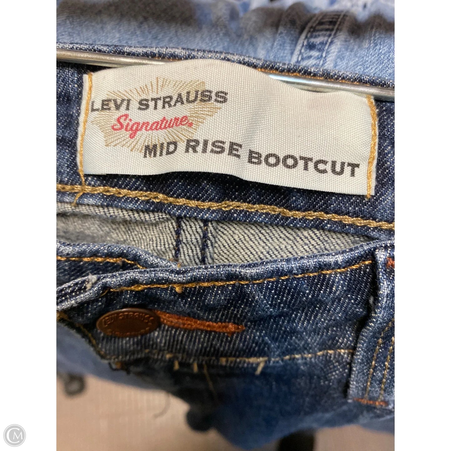 Jeans Straight By Levis In Blue Denim, Size: 4