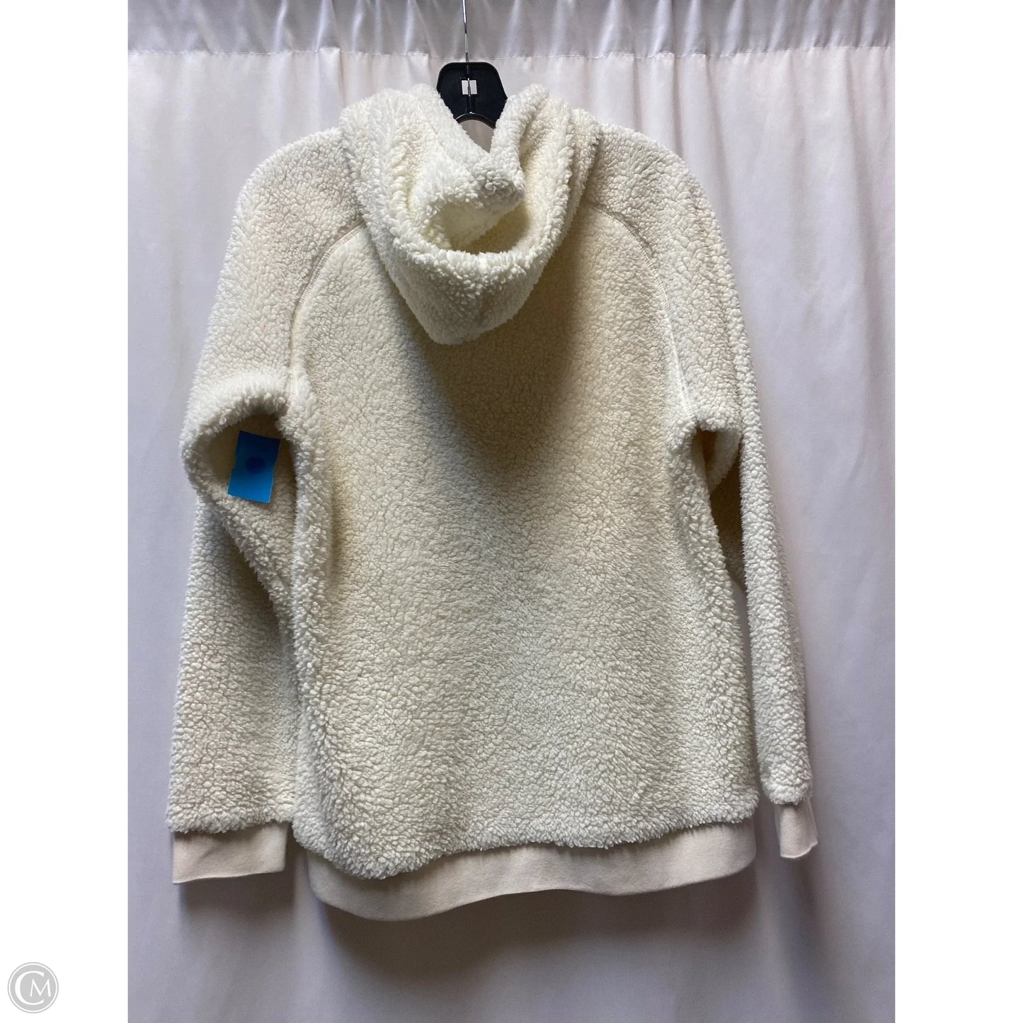 Sweatshirt Hoodie By Bcg In Cream, Size: L