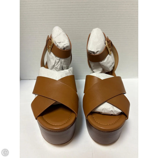 Sandals Designer By Michael Kors In Brown, Size: 9.5