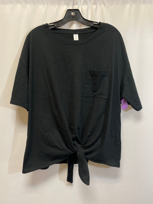 Black Top Short Sleeve Clothes Mentor, Size 2x