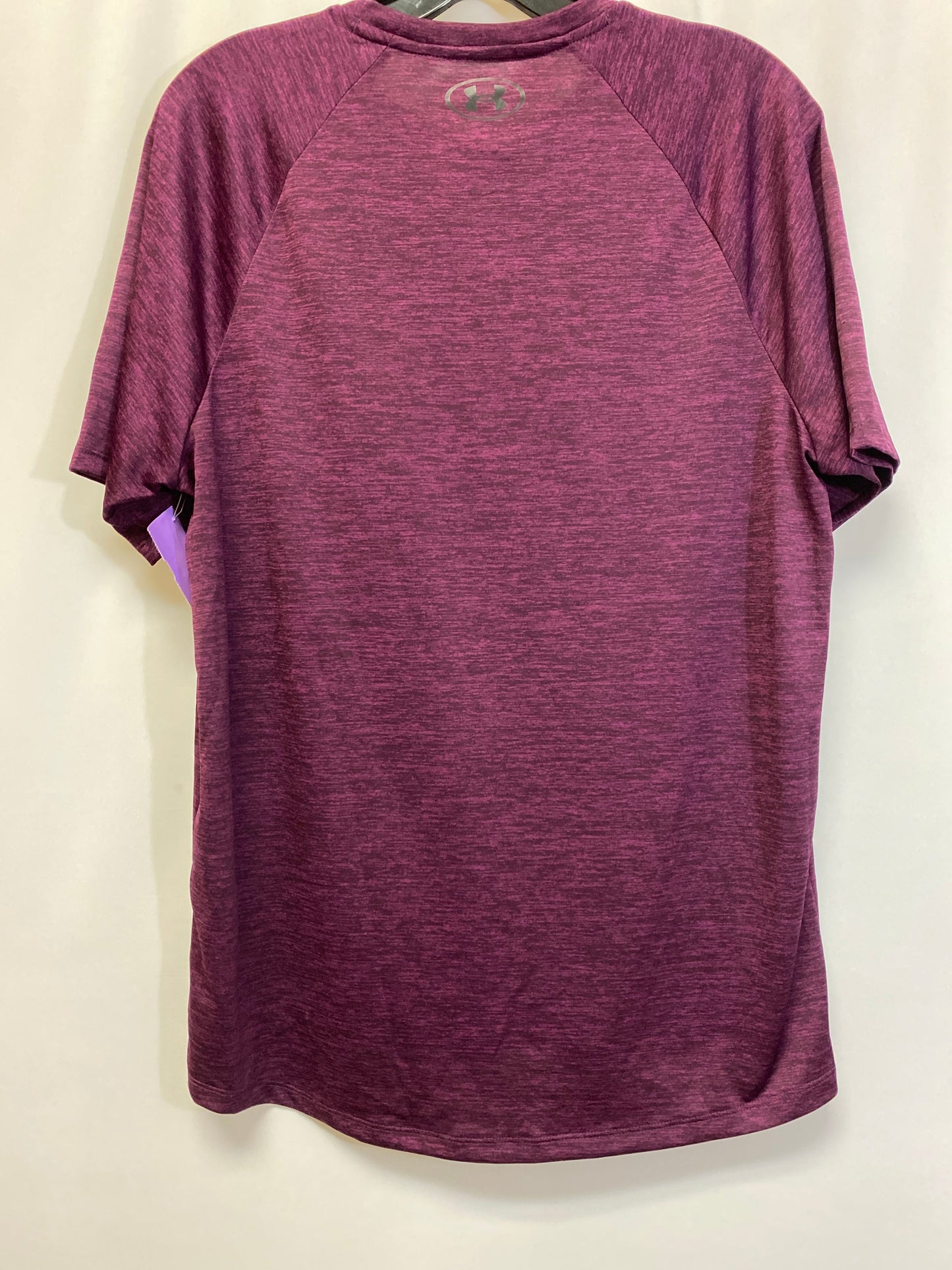 Purple Athletic Top Short Sleeve Under Armour, Size M