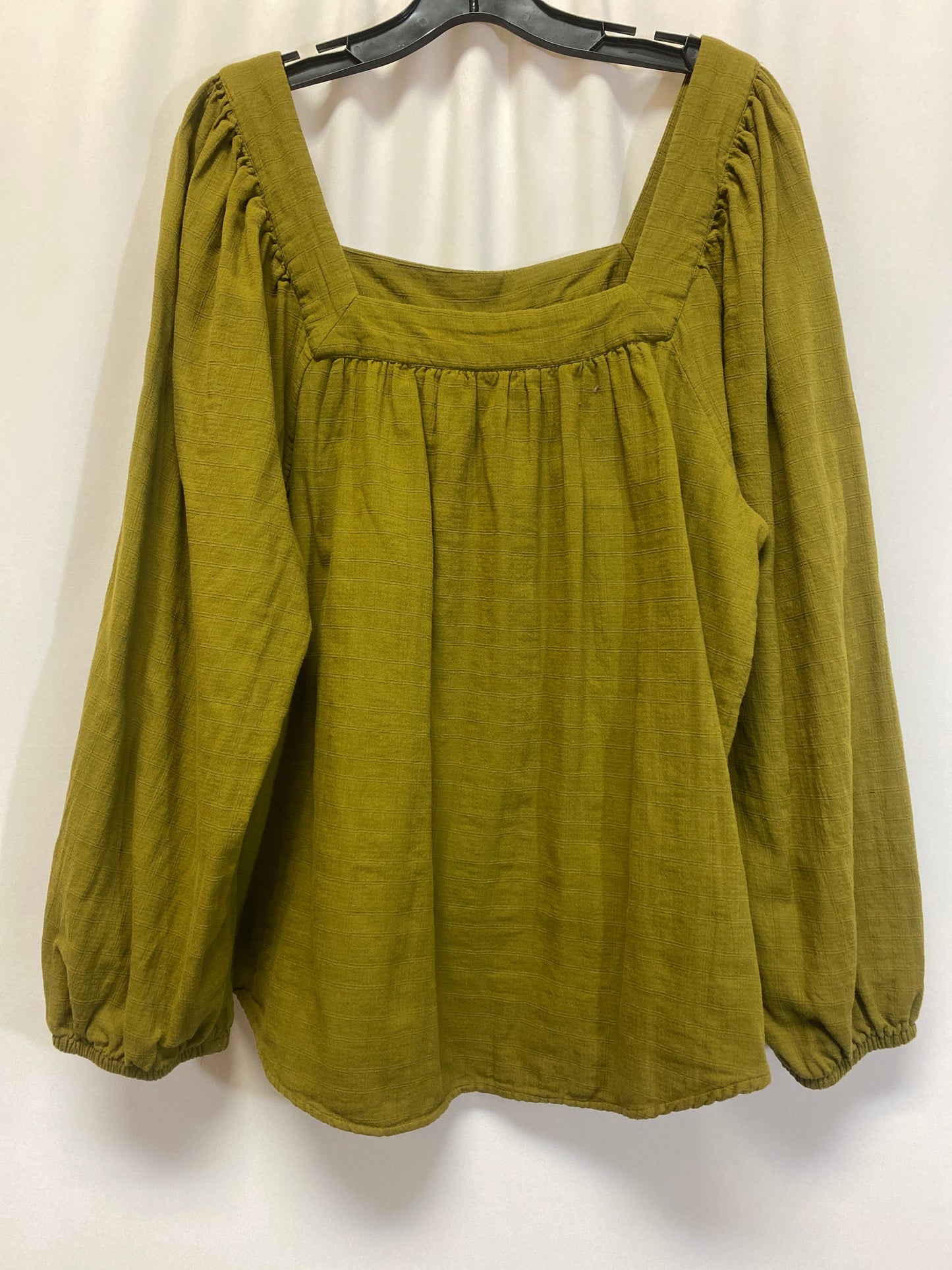 Green Top Long Sleeve Sonoma, Size 1x