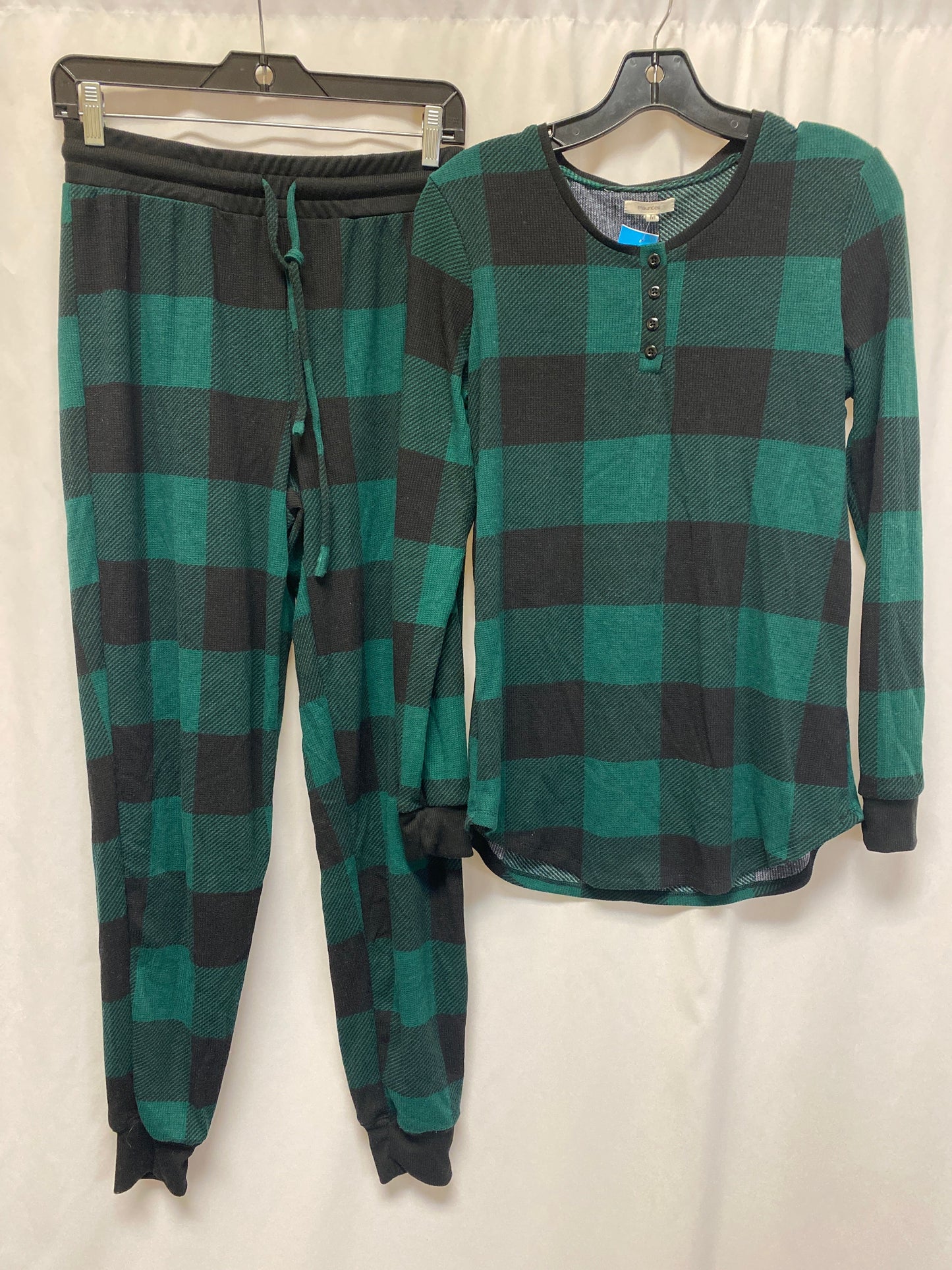 Pajamas 2pc By Maurices In Green, Size: M