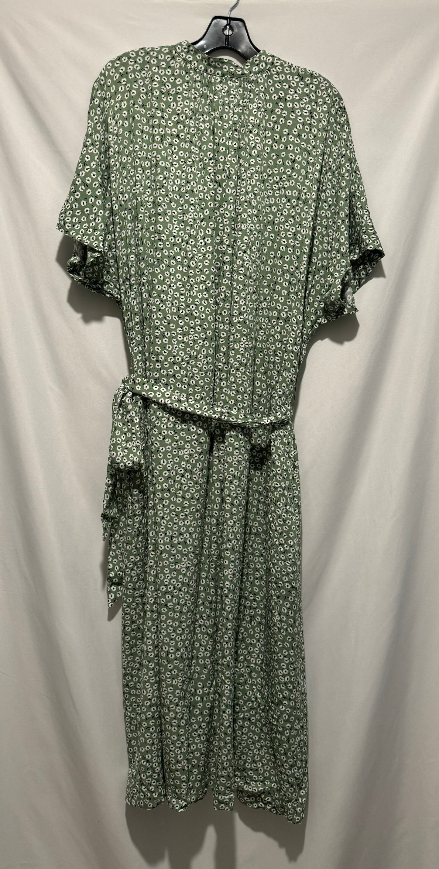 Dress Casual Maxi By H&m In Green, Size: L