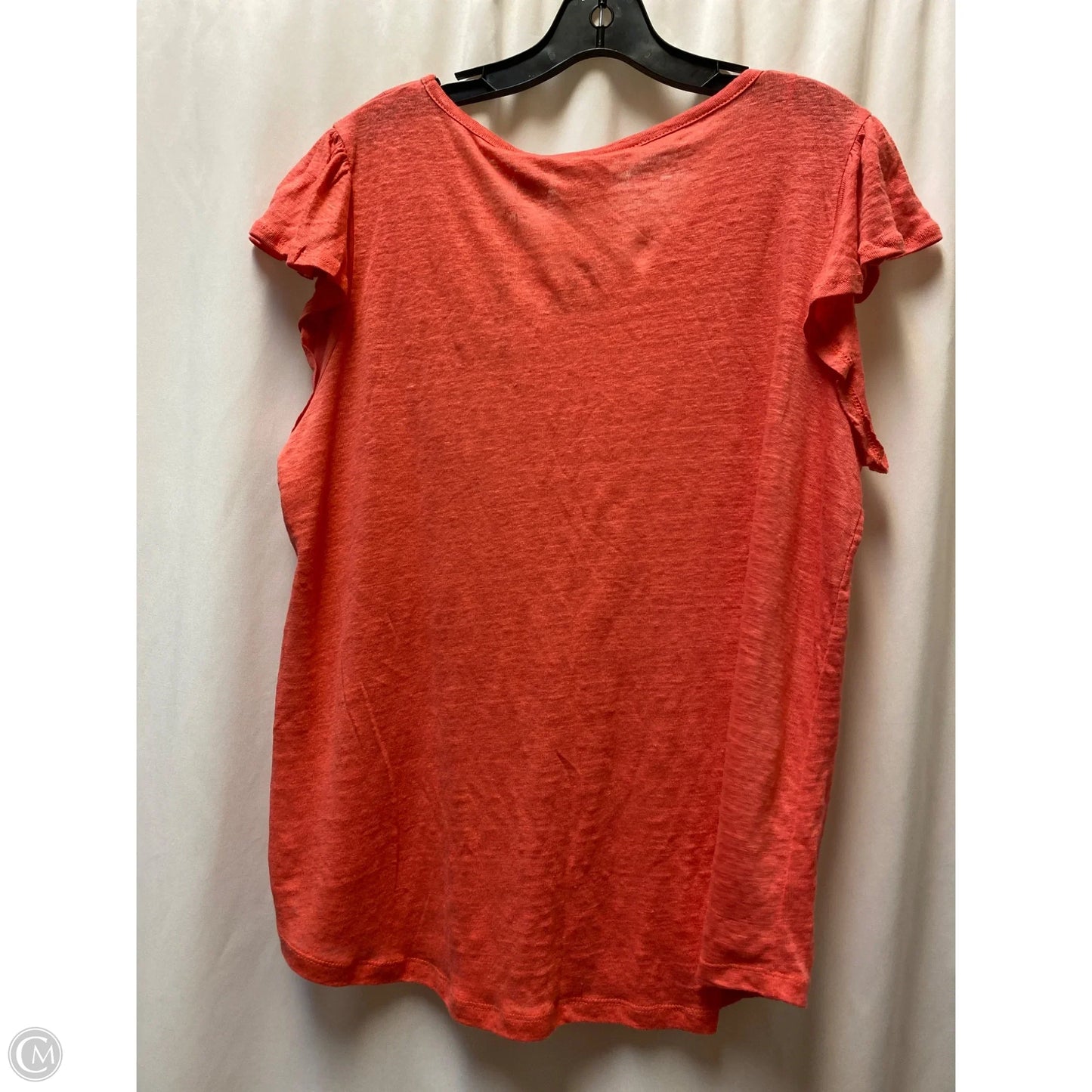 Top Short Sleeve By Rachel Zoe In Coral, Size: 1x