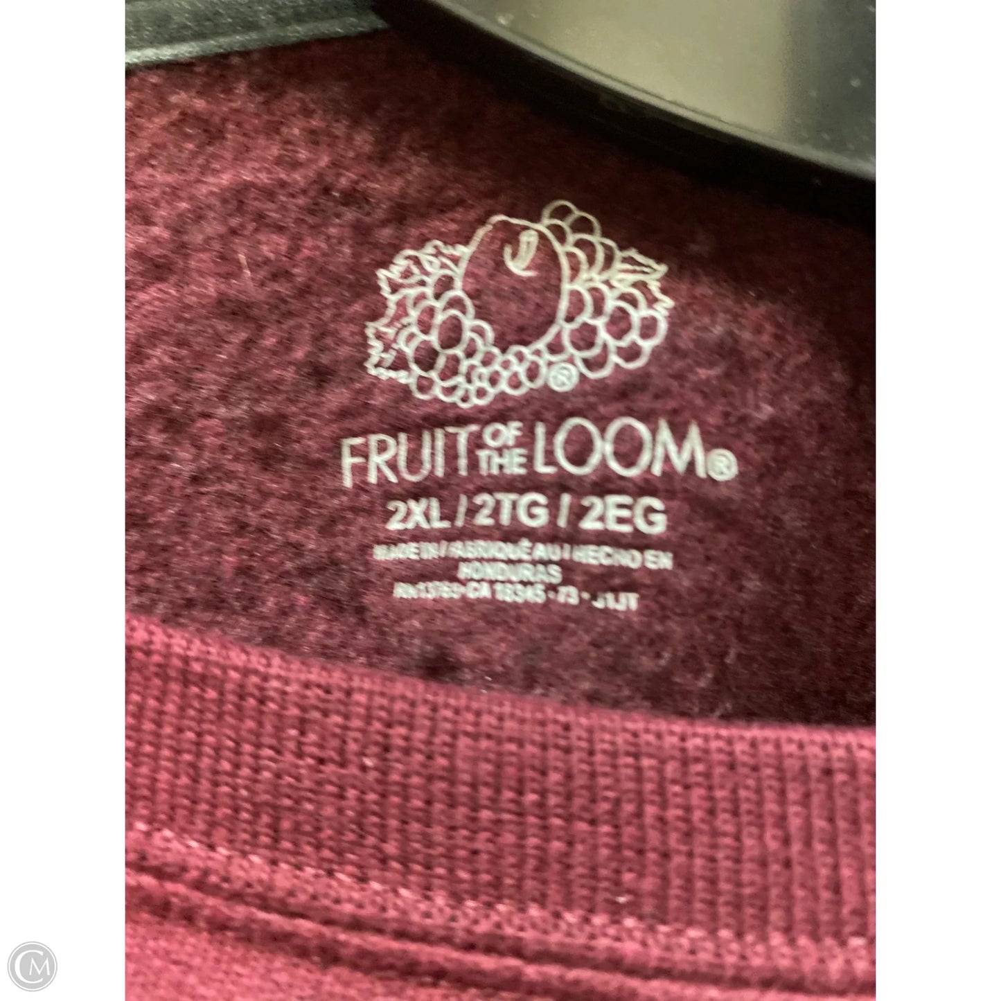 Sweater By Fruit Of The Loom In Maroon, Size: 2x