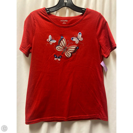 Top Short Sleeve By Breckenridge In Red, Size: S