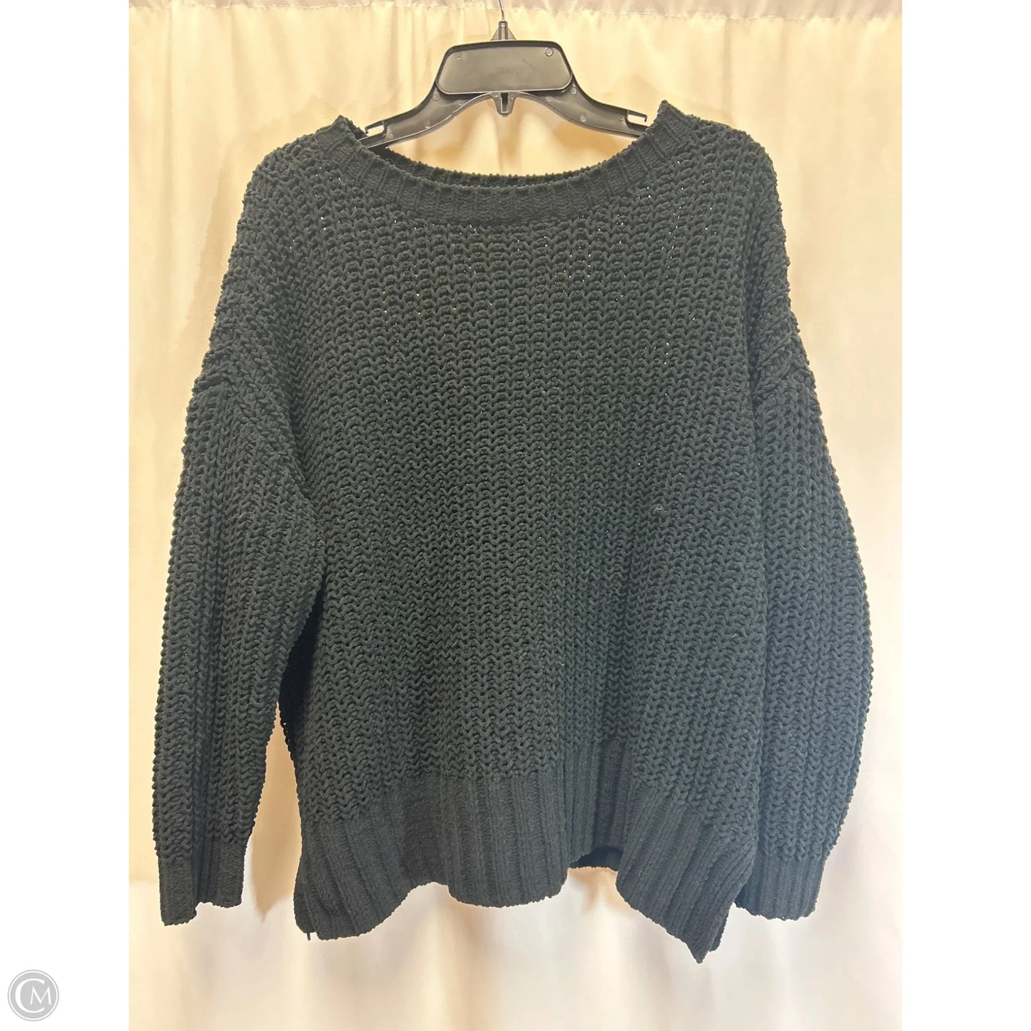 Sweater By American Eagle In Black, Size: Xs