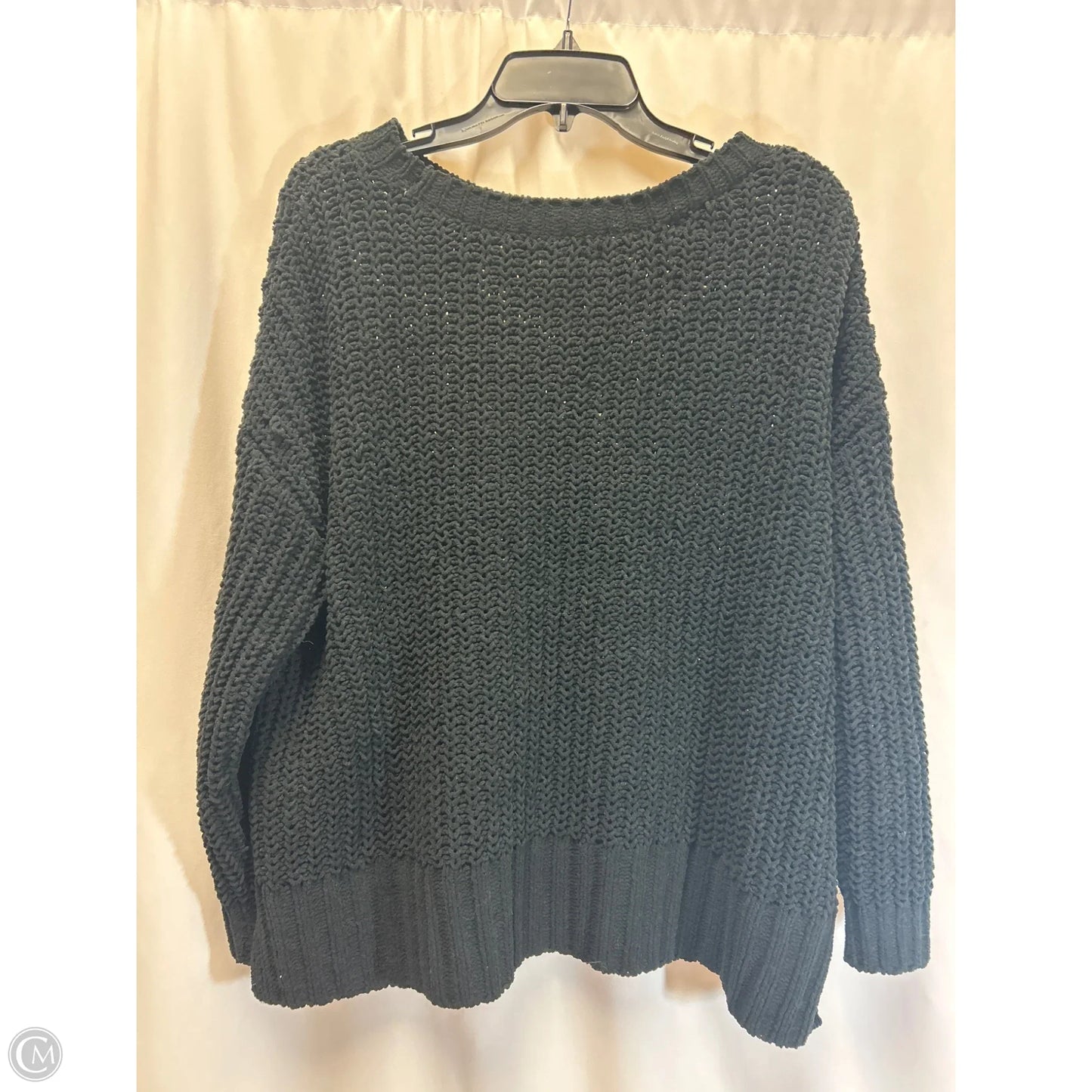 Sweater By American Eagle In Black, Size: Xs