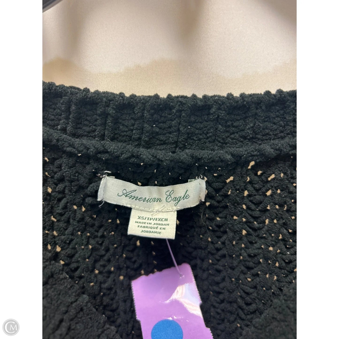 Sweater By American Eagle In Black, Size: Xs
