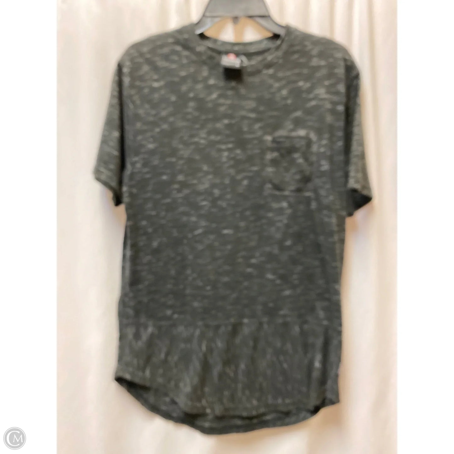 Top Short Sleeve By Clothes Mentor In Black, Size: L