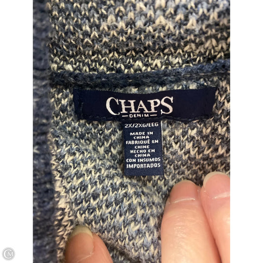 Sweater By Chaps In Blue, Size: 2x