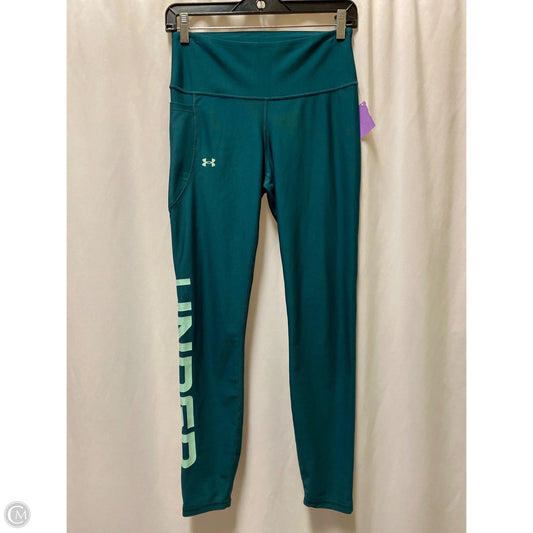 Athletic Leggings By Under Armour In Navy, Size: M