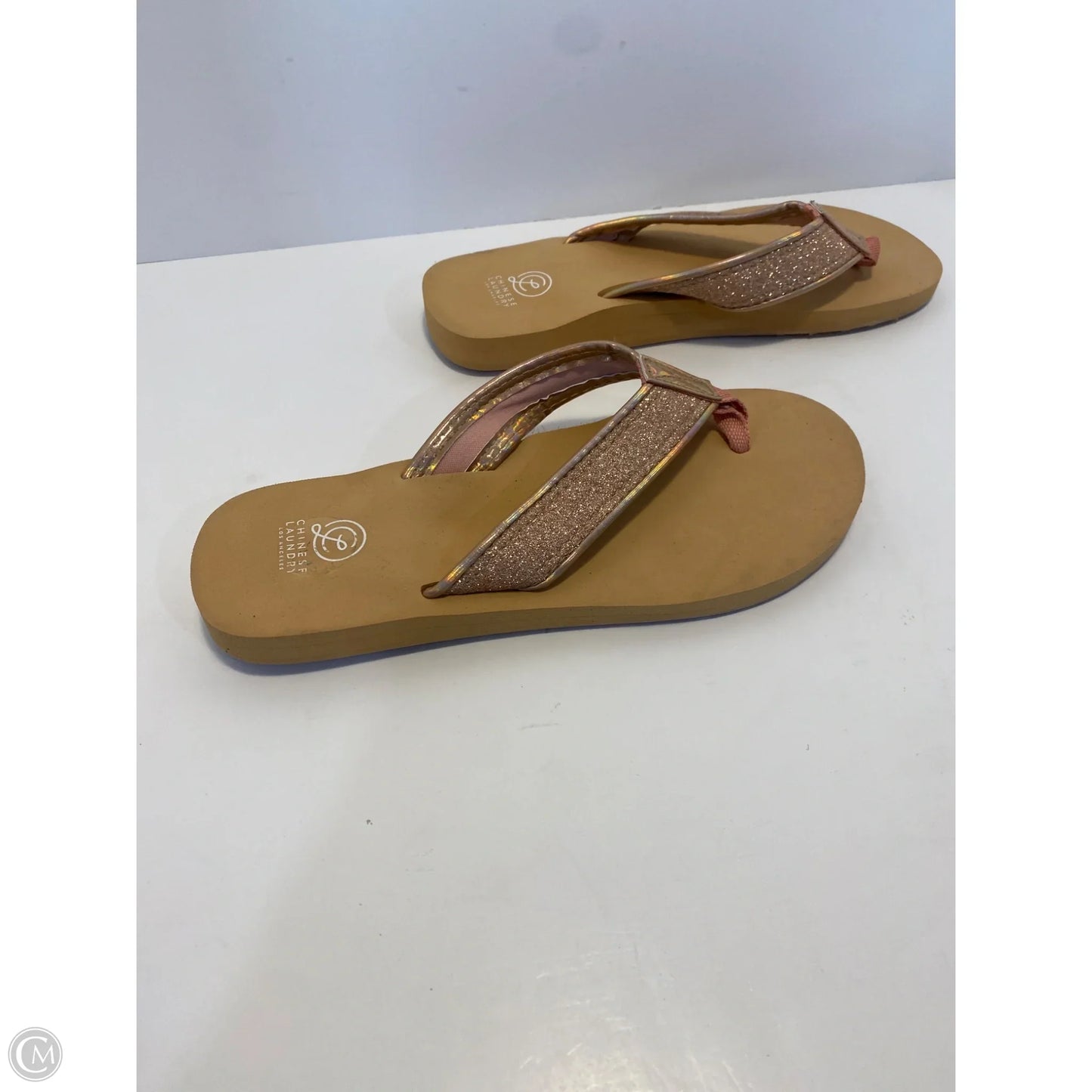 Sandals Flip Flops By Chinese Laundry In Tan, Size: 6