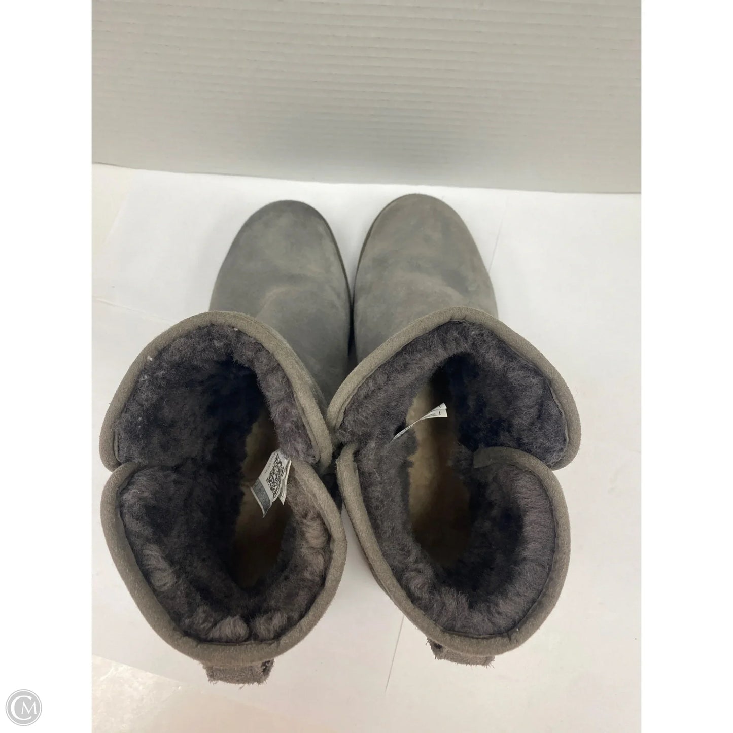 Boots Designer By Ugg In Grey, Size: 8.5
