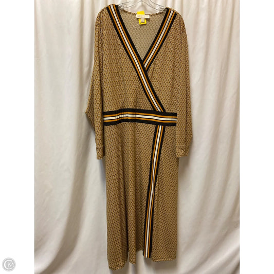 Dress Casual Maxi By Michael By Michael Kors In Gold, Size: 3x