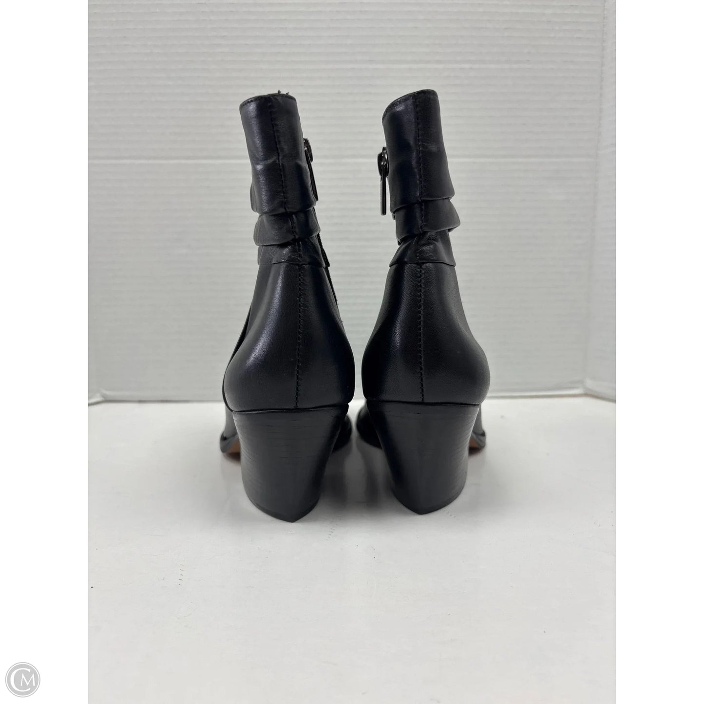 Boots Ankle Heels By Vince Camuto In Black, Size: 8.5