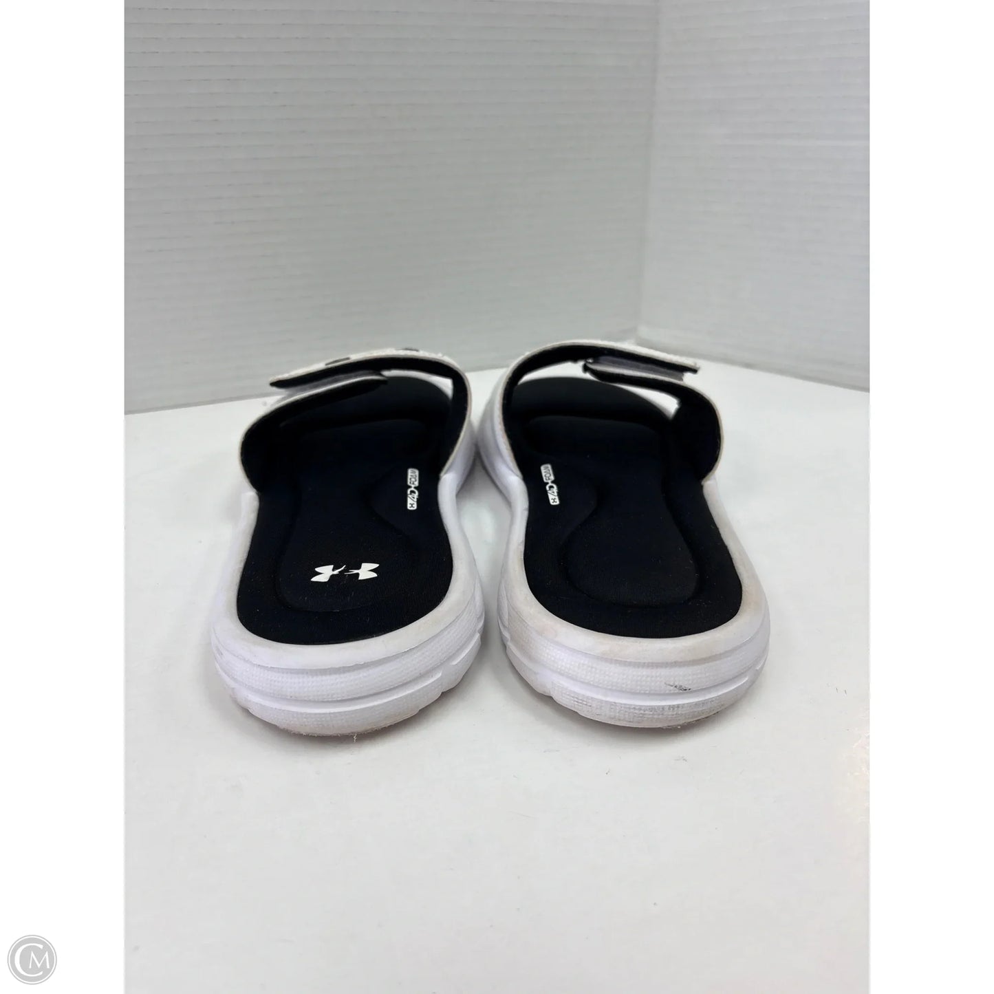 Sandals Flats By Under Armour In Black, Size: 8