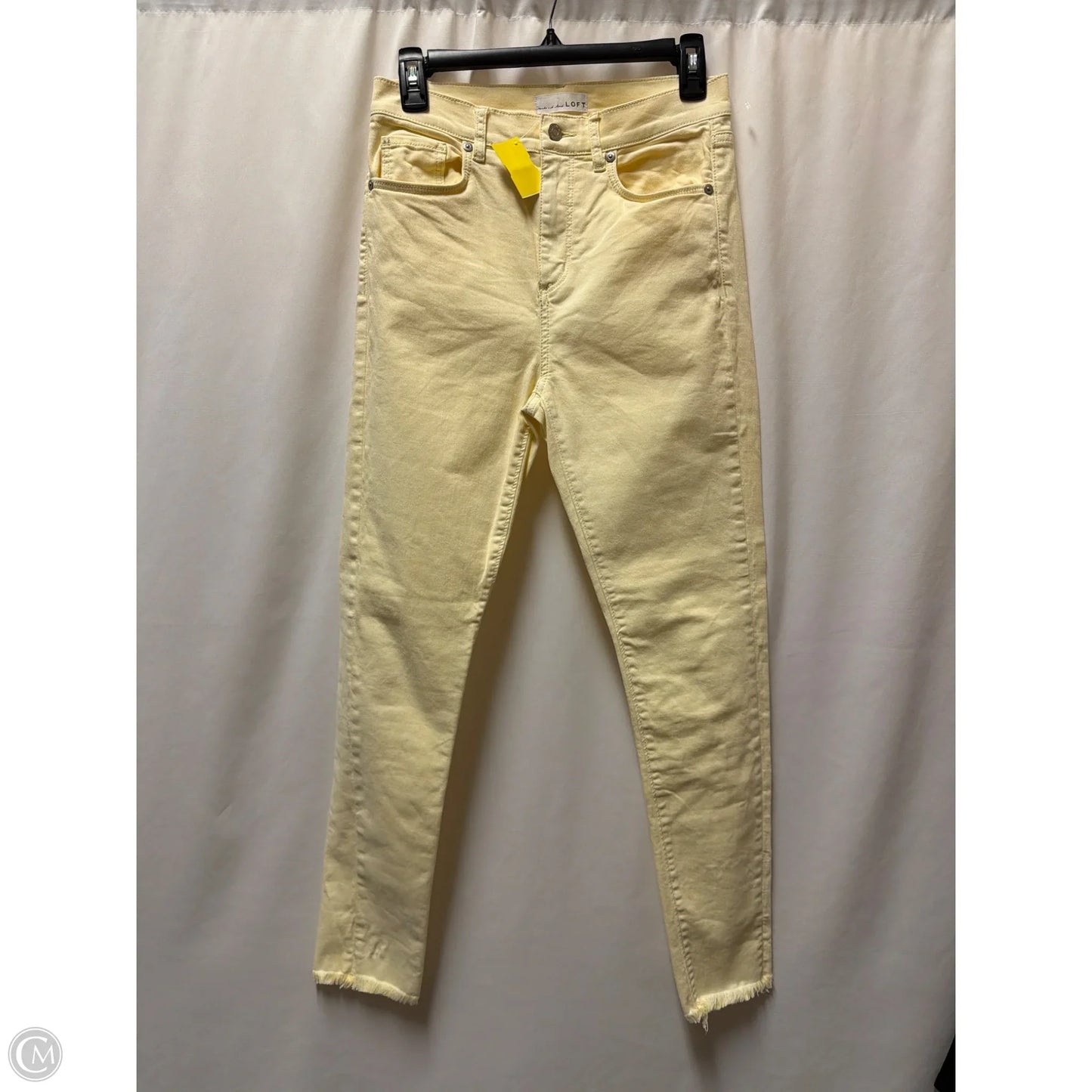 Jeans Skinny By Loft In Yellow, Size: 2