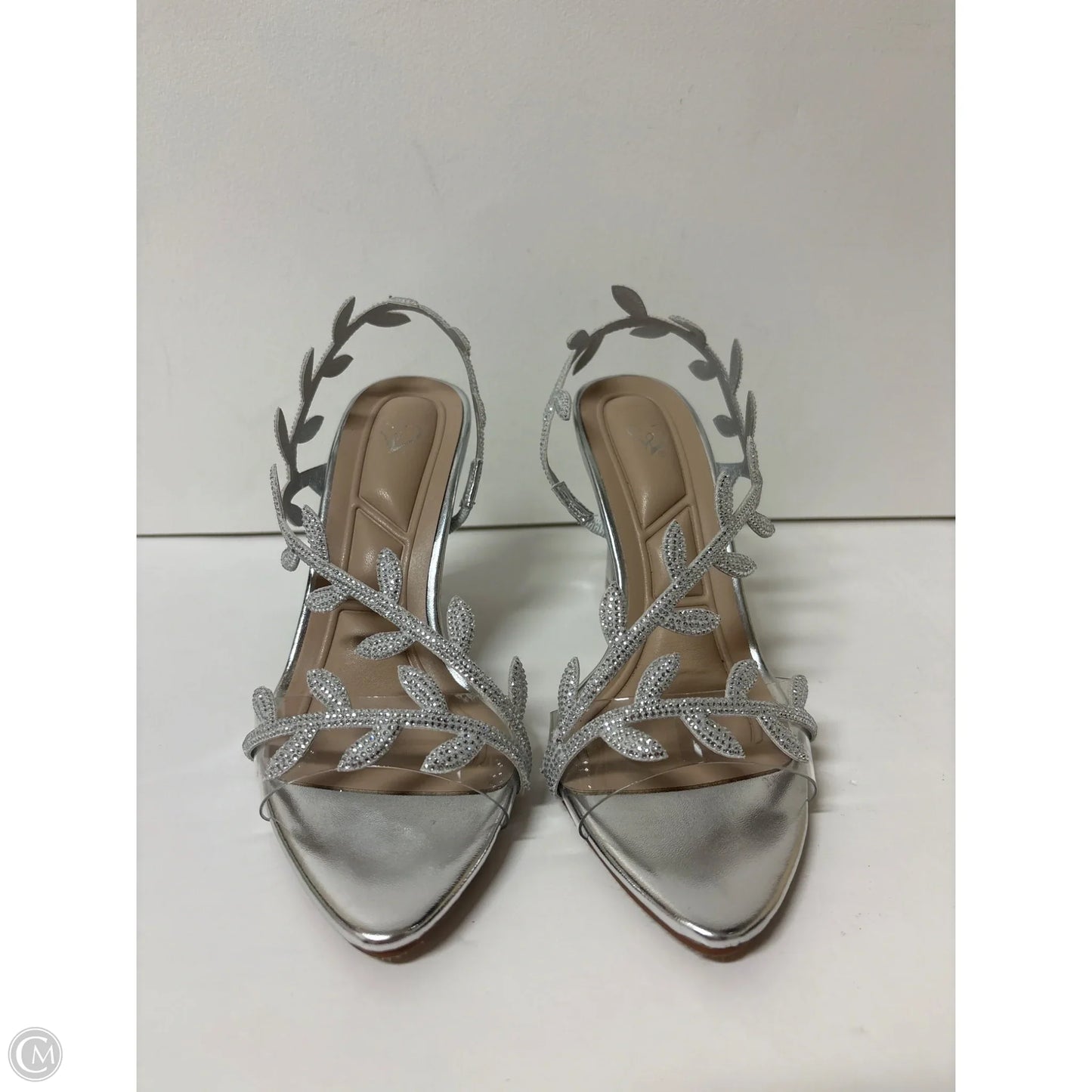 Shoes Heels Stiletto By Windsor In Silver, Size: 6.5