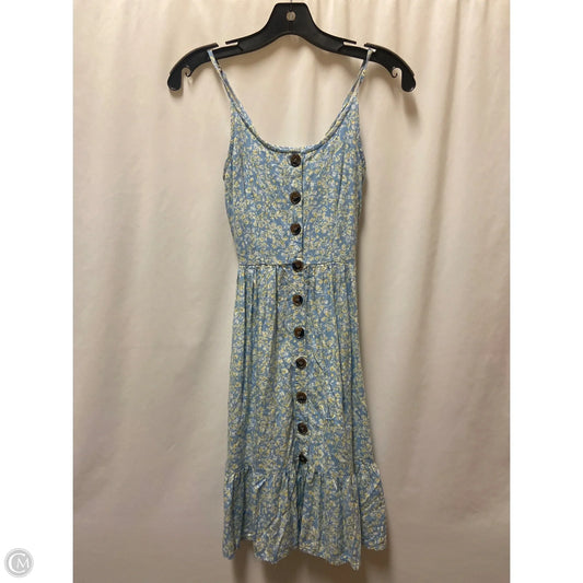 Dress Casual Midi By Japna In Blue, Size: Xs