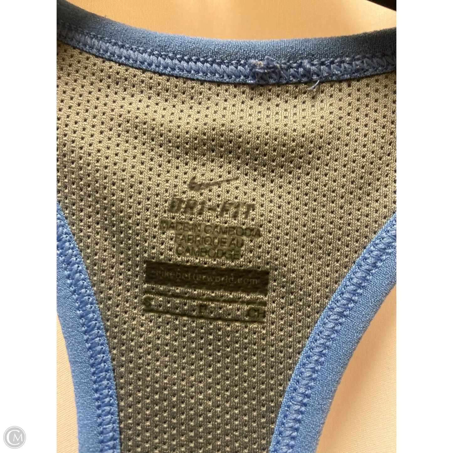 Athletic Tank Top By Nike In Blue, Size: S