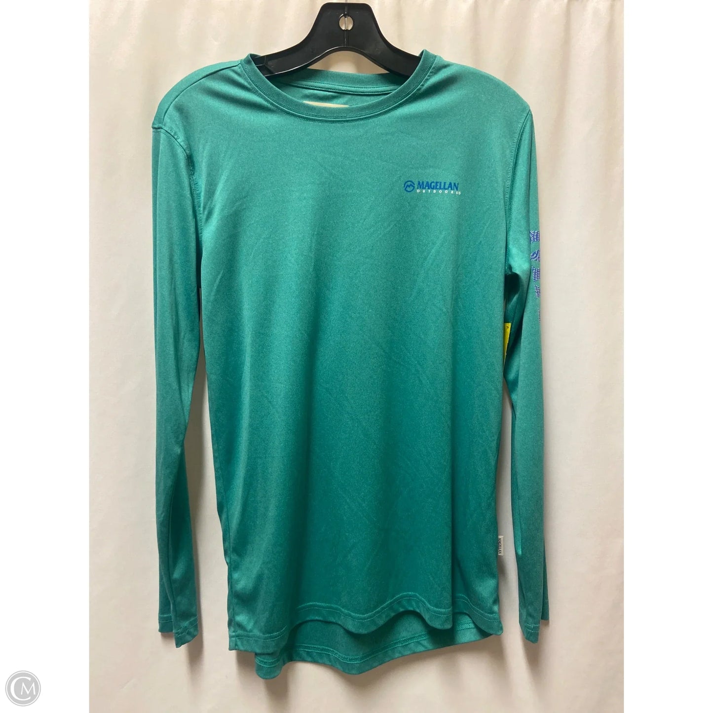 Top Long Sleeve By Magellan In Teal, Size: Xs