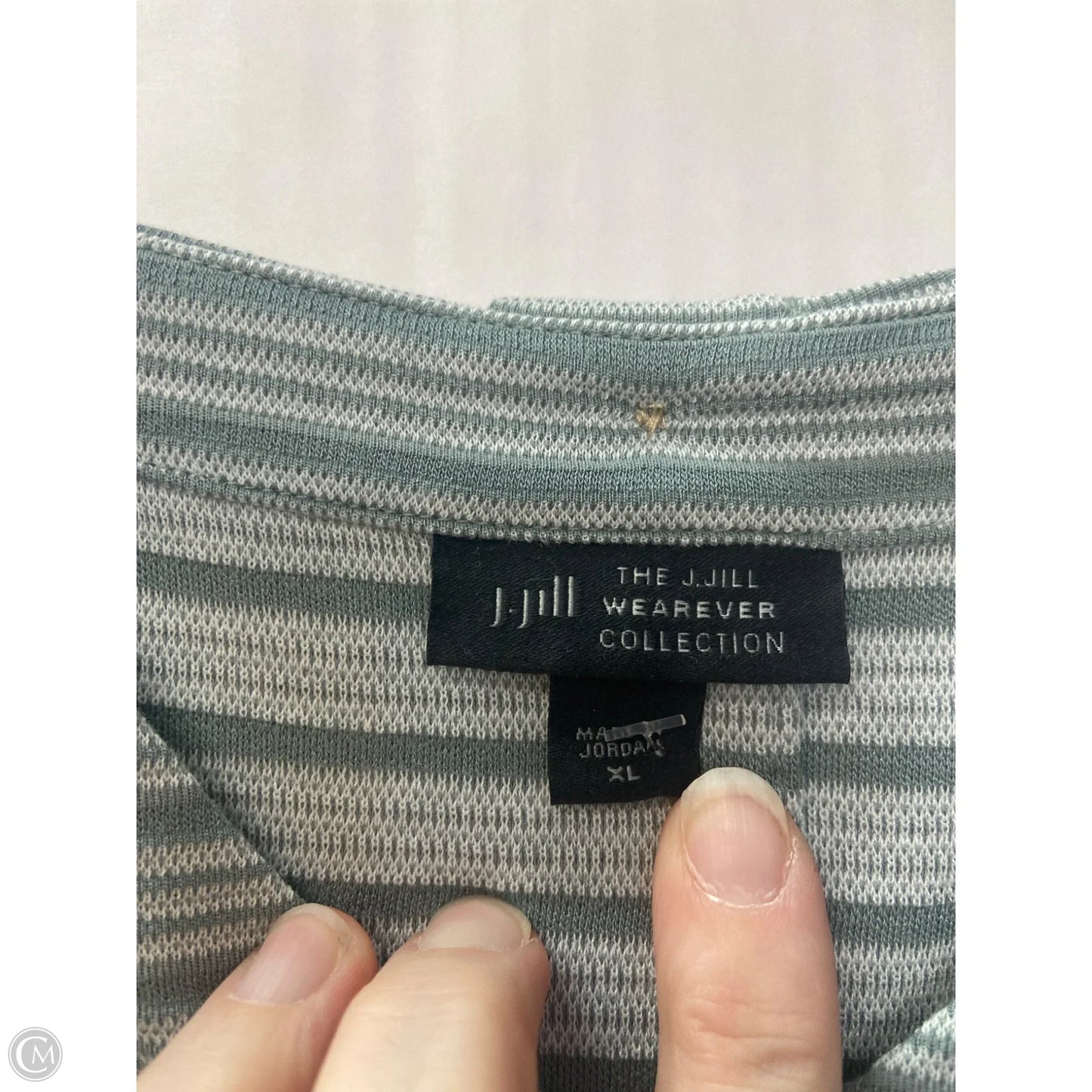Top Short Sleeve By J. Jill In Green, Size: Xl