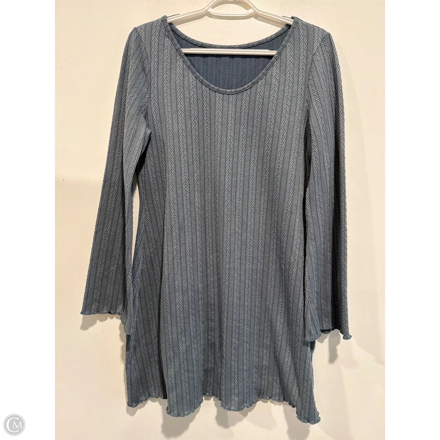 Dress Casual Midi By Clothes Mentor In Blue, Size: L