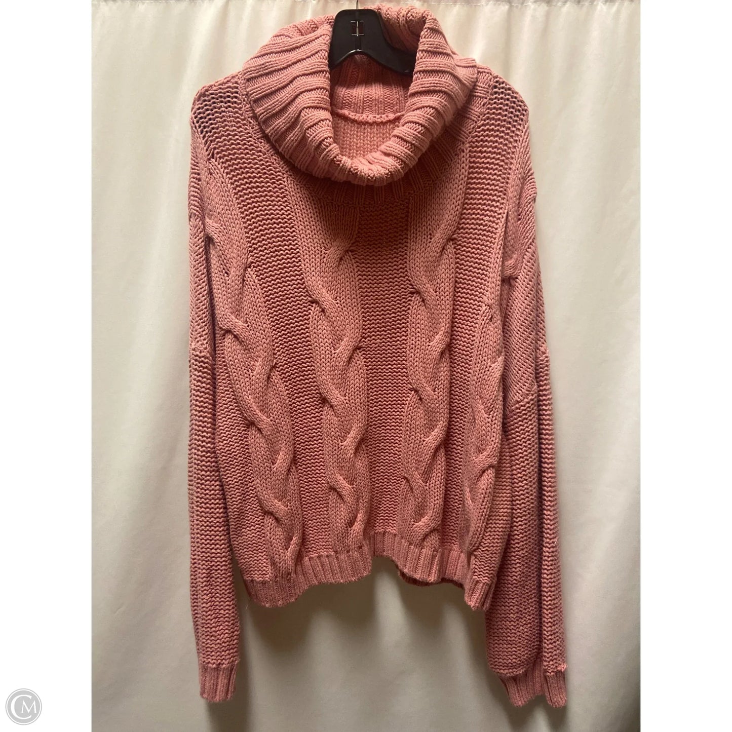 Sweater By Clothes Mentor In Pink, Size: L
