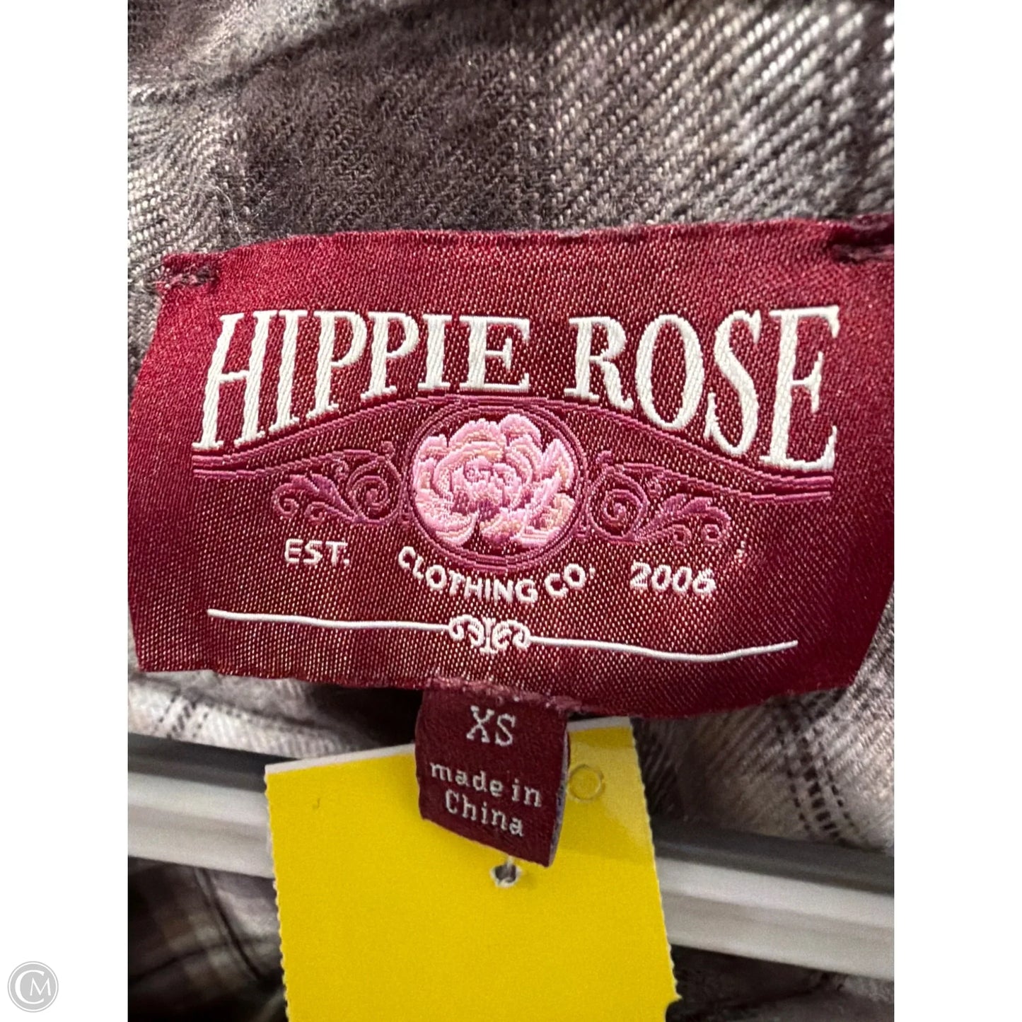 Top Long Sleeve By Hippie Rose In Grey, Size: Xs