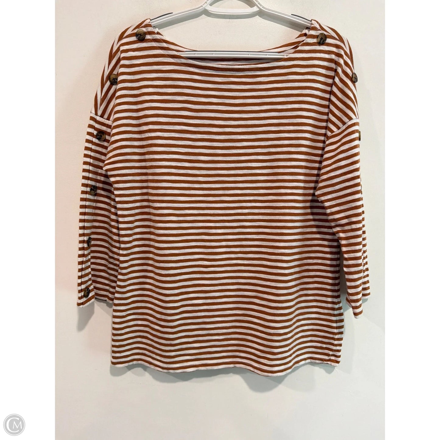 Top Long Sleeve By Talbots In Brown, Size: M