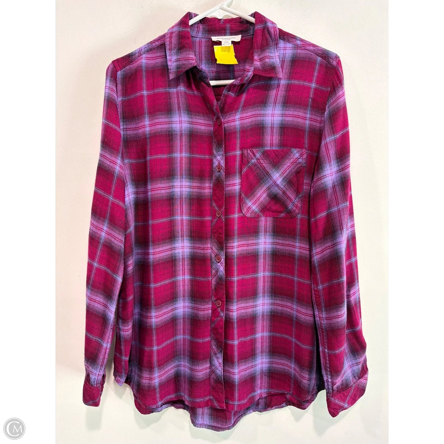 Top Long Sleeve By Beachlunchlounge In Purple, Size: M