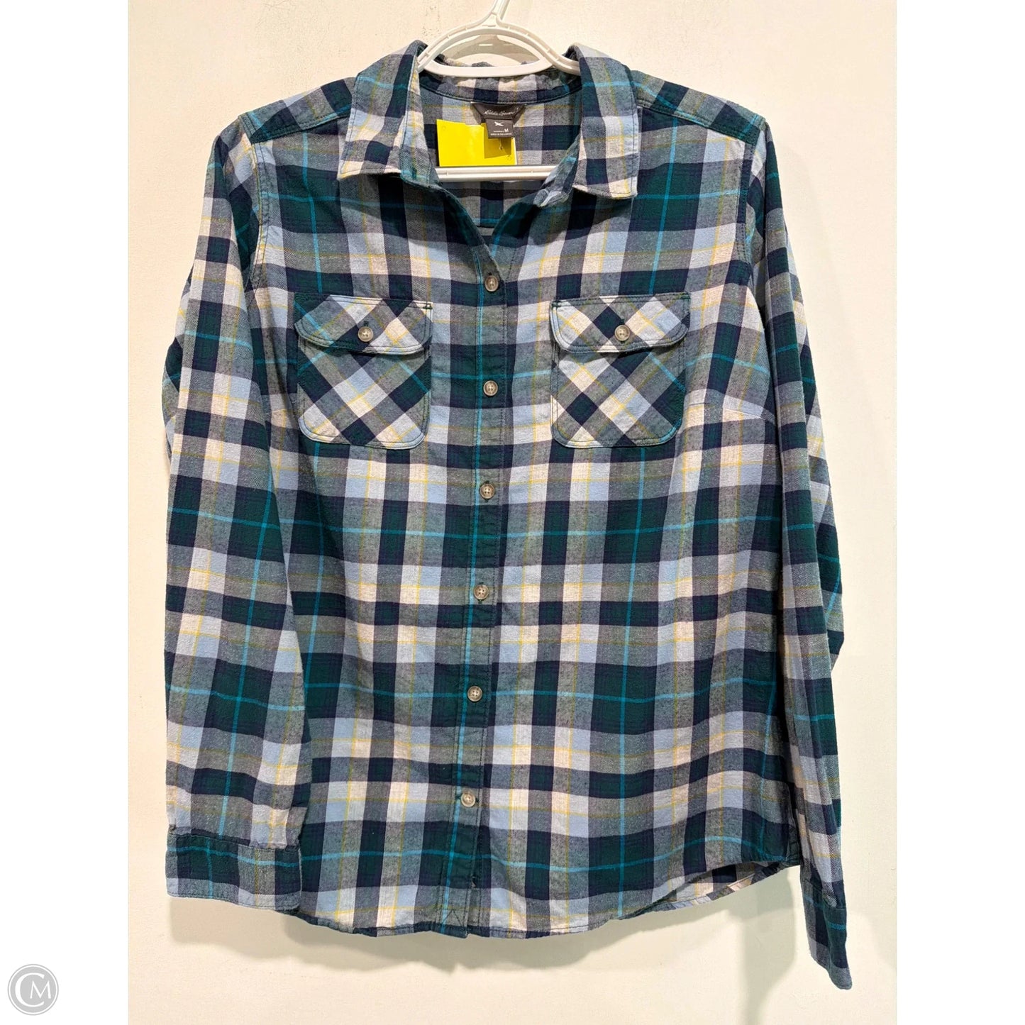 Top Long Sleeve By Eddie Bauer In Green, Size: M