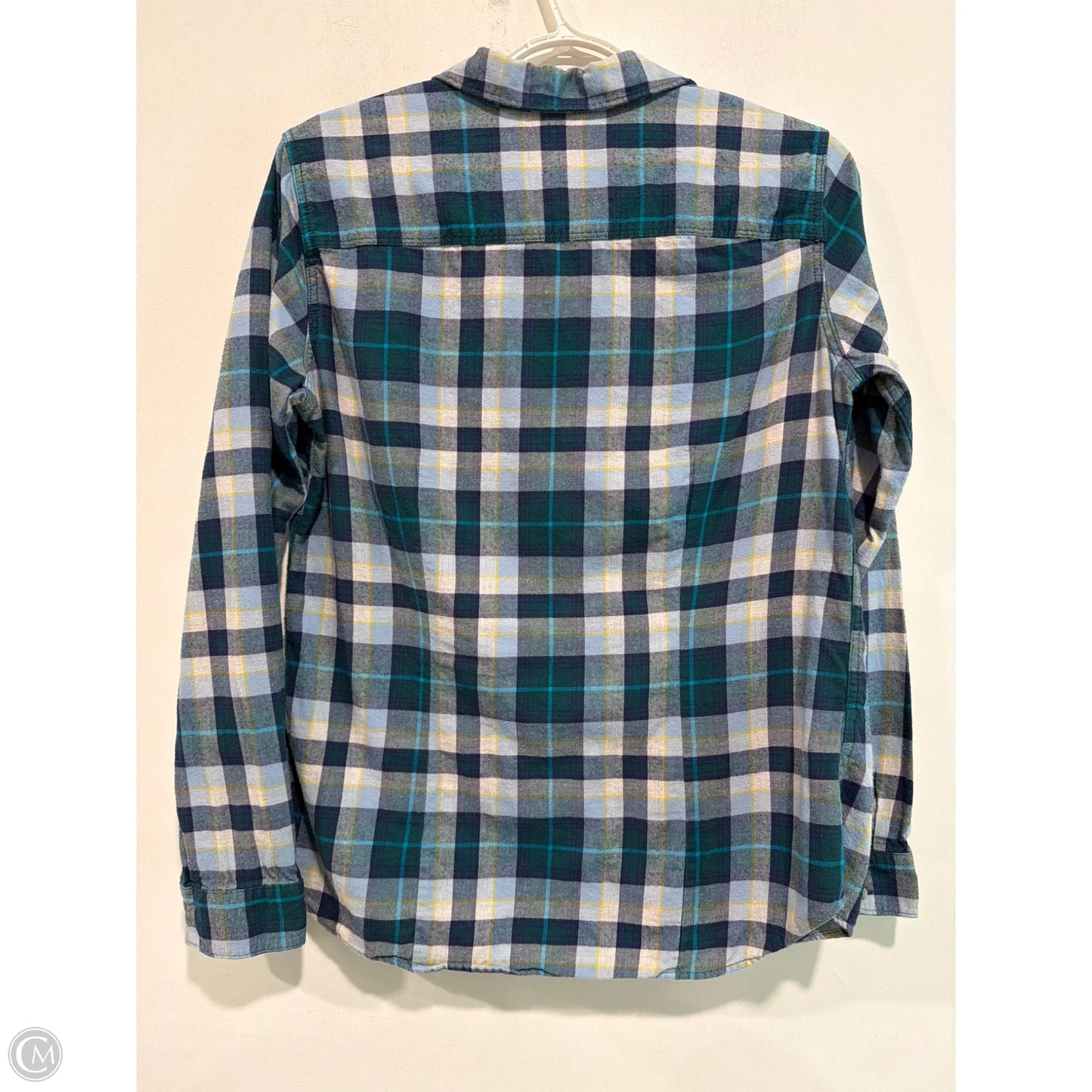 Top Long Sleeve By Eddie Bauer In Green, Size: M