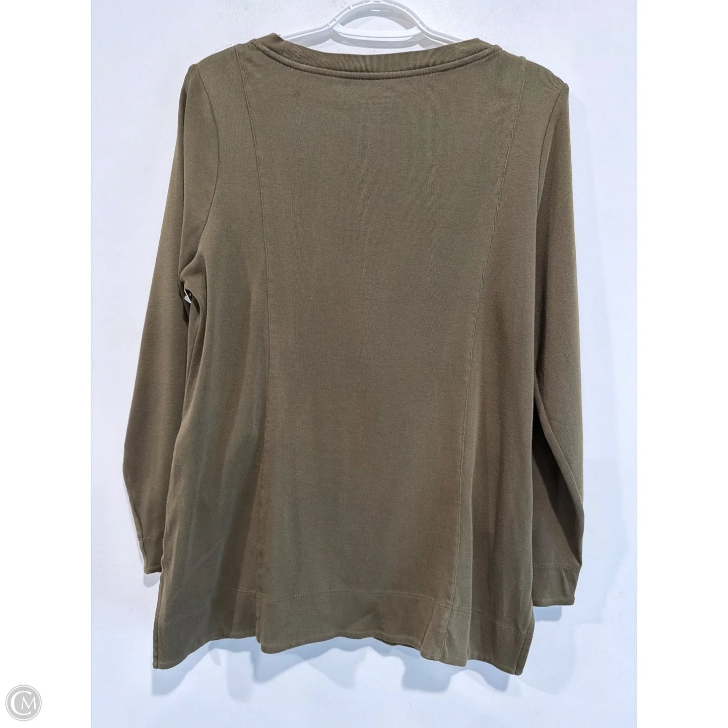 Top Long Sleeve By Chicos In Green, Size: M